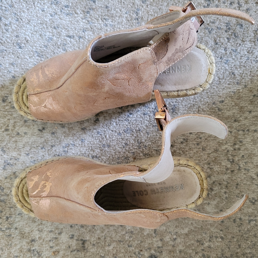 Kenneth Cole Tan Espadrille Shoes